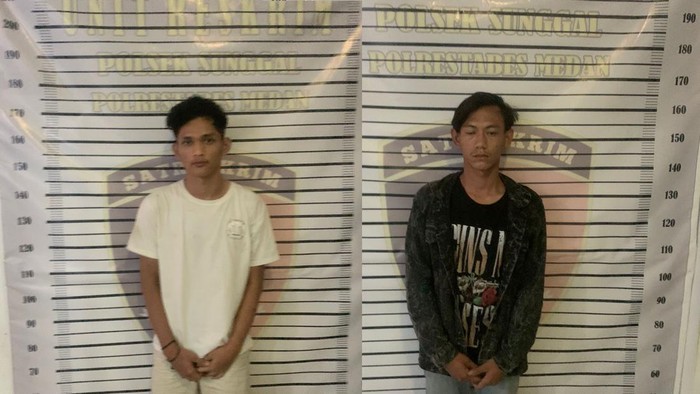 Anggota geng motor di Medan ditangkap. (Foto: Istimewa)