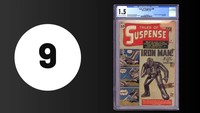 Posisi komik termahal kesembilan diduduki oleh Tales of Suspense. Komik yang dibuat oleh Stan Lee dan Jack Kirby ini memperkenalkan Iron Man kepada dunia. Popularitasnya pun melonjak berkat film blockbuster yang dibintangi oleh Robert Downey Jr. Pada tahun 2012, salinan buku komik ini dijual seharga US$ 375.000 atau setara Rp 5,62 miliar, kemungkinan besar didorong karena sebagian dari kesuksesan film Iron Man. Foto: The Most Costly