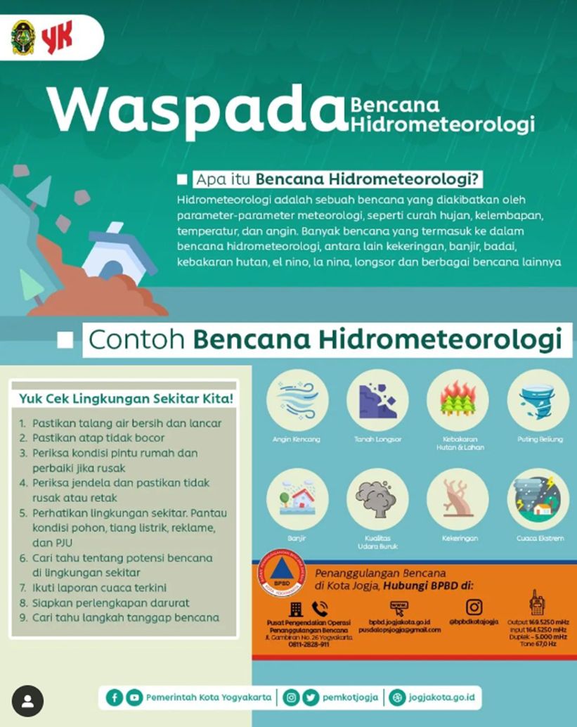 Iklan layanan masyarakat tentang contoh bencana hidrometeorologi