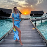 Katja Kuhne dikenal sebagai model dan presenter yang namanya melambung setelah mengikuti acara realiti The Bachelor. Wanita ini lebih tua sembilan tahun dari kekasihnya.Foto: Instagram