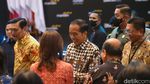 Potret Jokowi Bicara Hilirisasi Industri di Mandiri Investment Forum 2023
