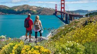 Posisi kedua kota paling romantis di dunia diduduki San Francisco, Amerika Serikat (AS) dengan skor sebesar 7,59 poin. San Fransciso menempati posisi kedua karena memiliki sederet spot romantis untuk pasangan.  Foto: Getty Images/iStockphoto/MargaretW