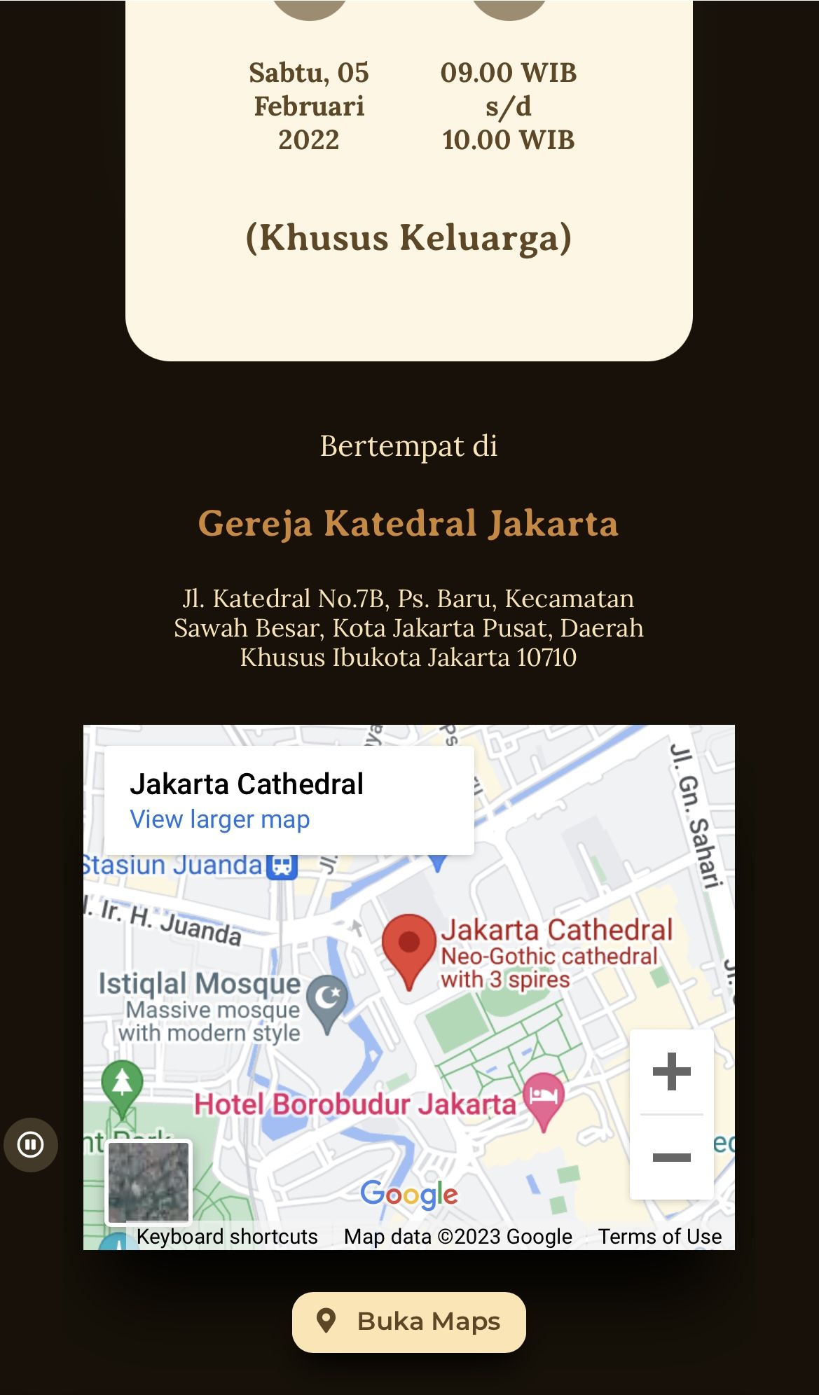 Contoh undangan pernikahan digital