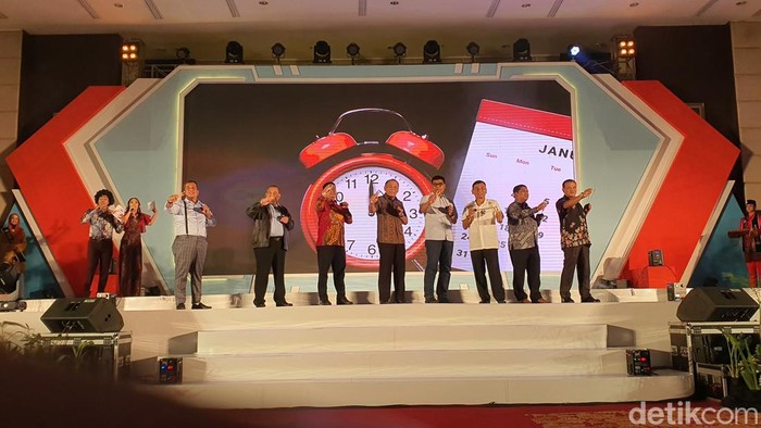 Wakil Gubernur Edi Natar saat peluncuran Kalender Event Pariwisata 2023