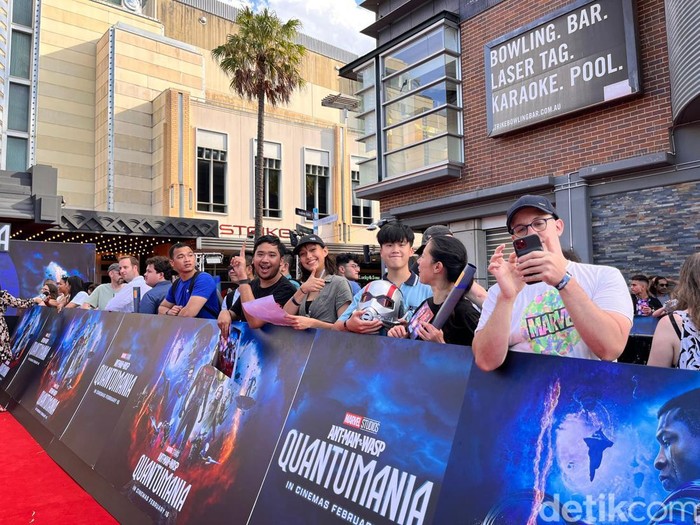 Acara fan meeting Ant-Man and the Wasp: Quantumania di Sydney.
