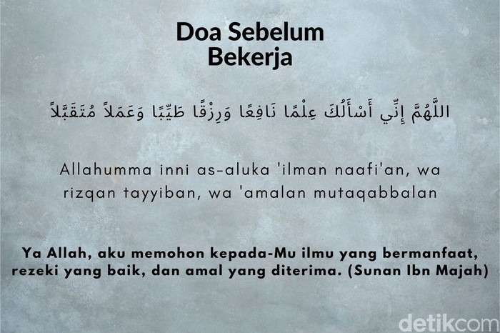 Doa Sebelum Bekerja
