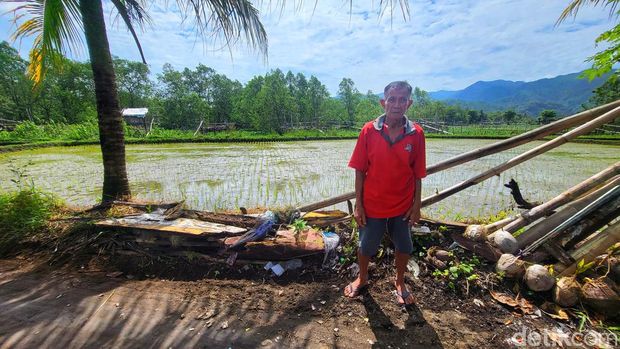 Hasil buruan Abah Tami di sekitar pantai Loji