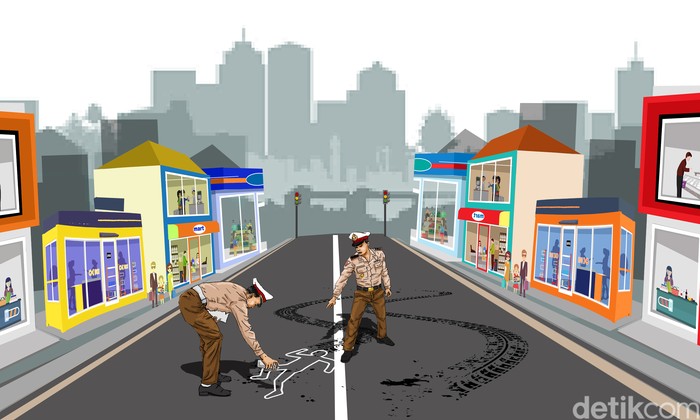 Ilustrasi kasus kecelakaan mahasiswa UI