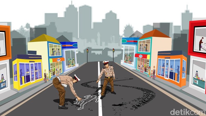 Ilustrasi kasus kecelakaan mahasiswa UI