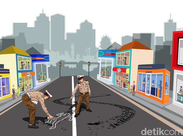 Ilustrasi kasus kecelakaan mahasiswa UI