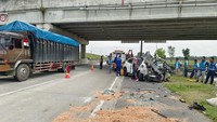 Sejumlah darah terlihat berceceran di lokasi kejadian. (Dok. Polresta Deli Serdang)