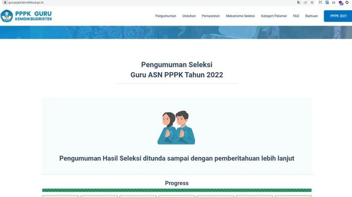 Pengumuman PPPK guru 2022 ditunda