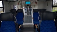 Kereta yang dirakit di Jerman ini dilengkapi dengan sel bahan bakar yang mengubah hidrogen yang tersimpan di atap menjadi listrik dan memungkinkannya bekerja tanpa emisi polusi.  