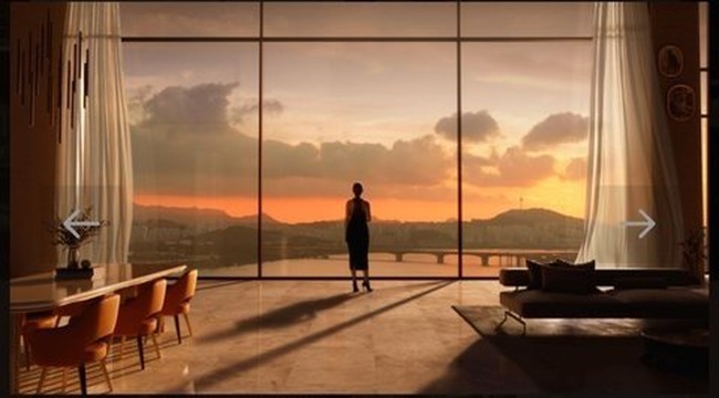 Inilah pemandangan Sungai Han yang terlihat dari rumah Song Joong Ki dan Katy Louise Saunders. Pasangan suami istri itu baru akan pindah ke rumah barunya pada Desember 2023. Foto: Instagram