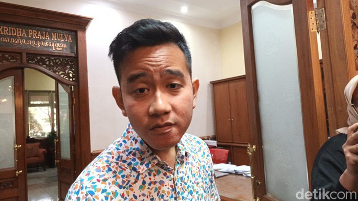 Wali Kota Solo Gibran Rakabuming Raka di Balai Kota Solo, Kamis (2/2/2023).