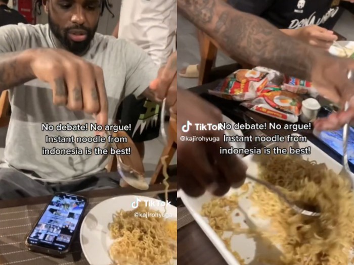 Bule Amerika di Bali ini Doyan Indomie Goreng
