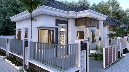 Contoh denah rumah.