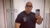 Saykoji memasang target penurunan berat badan hingga 40 kilogram. Kini ia telah berhasil menurunkan berat badan sebanyak 20 kilogram. Foto: Instagram/saykoji