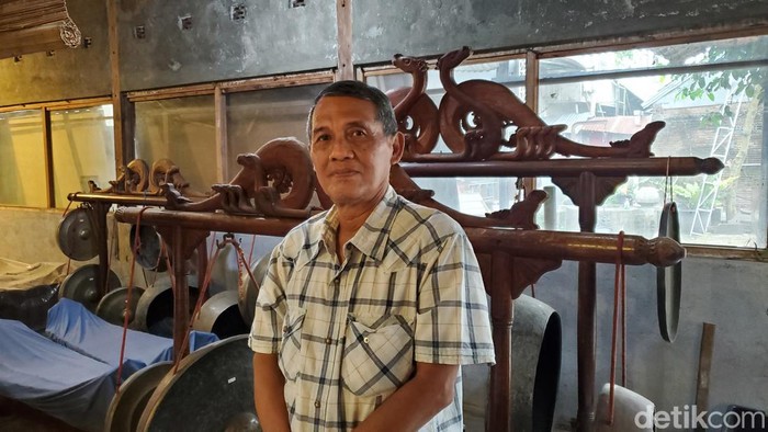 Perawat Gamelan Wayang Ukur Sukasman Jojok Hadiwahyono, Jumat 3/2/2023.