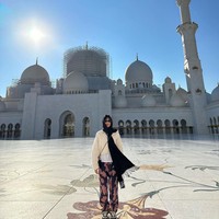 Masjid yang didatangi Jennie BLACKPINK dikenal sebagai salah satu landmark Abu Dhabi, ibu kota Uni Emirat Arab. Bahkan di Indonesia ada replika kecil dari masjid ini yaitu Masjid Sheikh Zayed Solo yang belum dibuka untuk umum. Foto: dok. Instagram @jennierubyjane