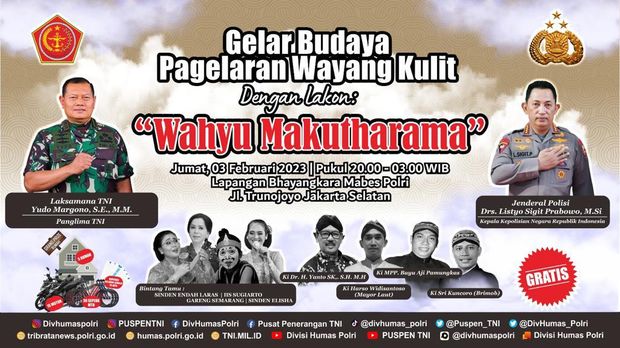 Kapolri gelar wayang di Mabes Polri, Jakarta Selatan (dok. Ist)
