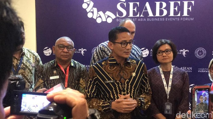 Menteri Pariwisata dan Ekonomi Kreatif (Menparekraf) Sandiaga Uno di Jogja, Jumat (3/2/2023).