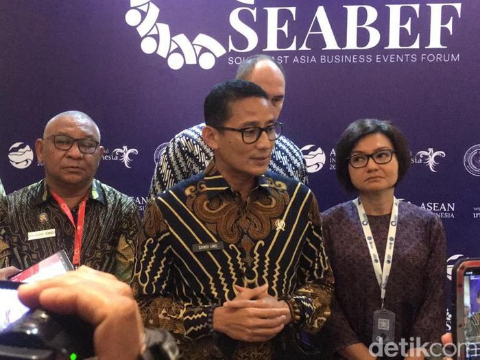 Menteri Pariwisata dan Ekonomi Kreatif (Menparekraf) Sandiaga Uno di Jogja, Jumat (3/2/2023).