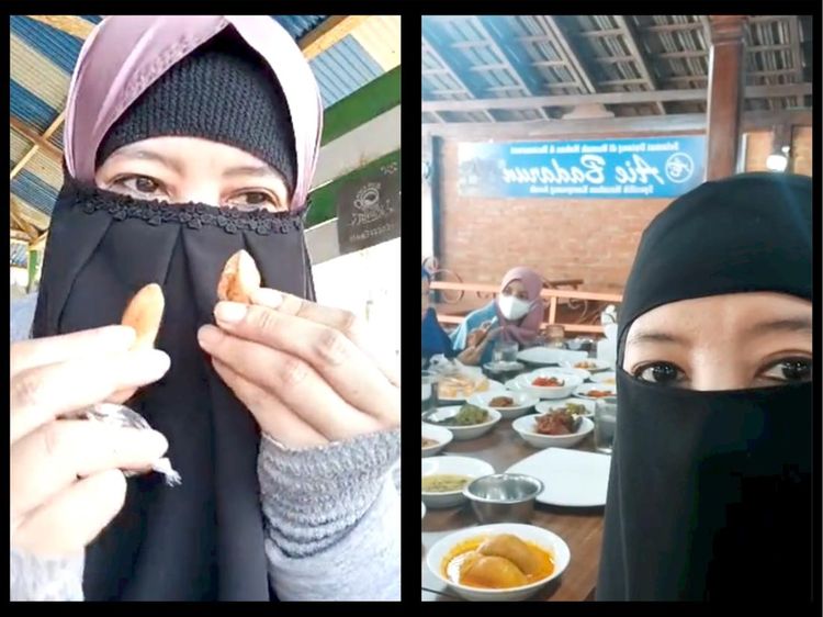 Peggy Melati Sukma Sempatkan Kulineran Saat Dakwah, Ini Momennya