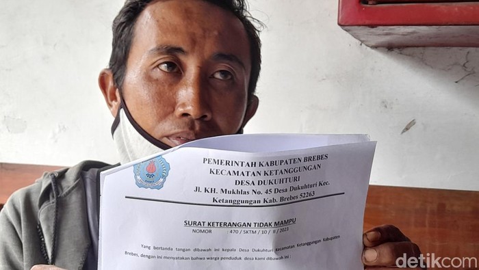 Persyaratan mengurus SKTM di brebes. Foto diambil Jumat (3/2/2023).
