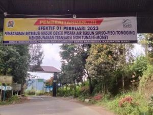 Keren, Masuk ke Air Terjun Sipiso-poso Kini Bayar Pakai QRIS!