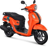 Segar Banget Kini Yamaha Fazzio Hybrid Connected Punya Warna Orange