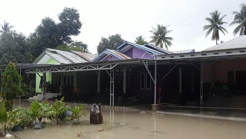 300 jiwa terdampak banjir di Kupang Timur. Banjir dari luapan Sungai Oesao itu terjadi pada Sabtu (4/2/2023) dini hari.