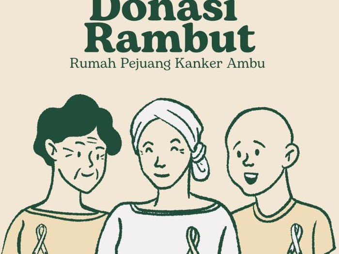 Donasi rambut untuk membuat wig para pejuang kanker.