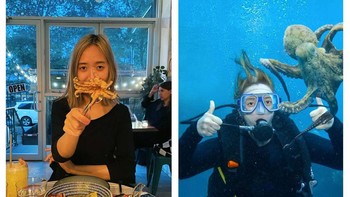 Netizen minta lebih natural saat bersama gurita. Foto: Instagram/James Fridman