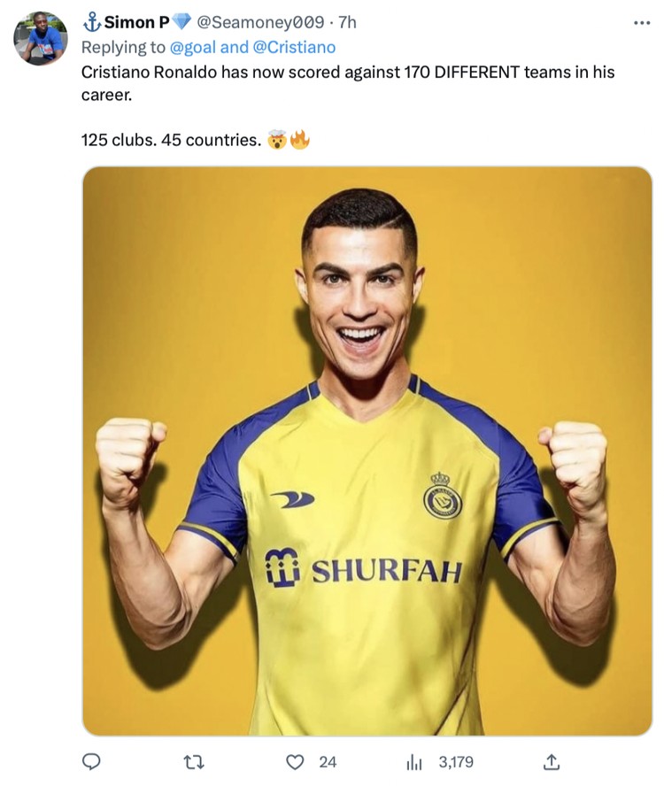Gol debut Cristiano Ronaldo di Al Nassr