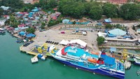 Kapal Penyeberangan Bahtera Nusantara 3 melayani rute Pelabuhan Penyeberangan Tanjung Uban dan Tambelan di Kabupaten Bintan, Kepulauan Riau (Kepri) hingga ke Sintete di Kabupaten Sambas, Kalimantan Barat (Kalbar).Foto: Dok. BKIP Kemenhub