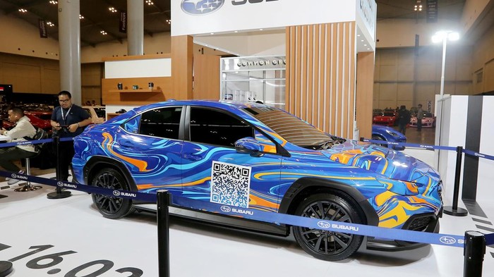 Keren Banget! All New Subaru WRX Berbalut Stiker Kamuflase Subaru Indonesia ikut berpartisipasi di ajang modifikasi The Elite Showcase yang digelar di ICE BSD City pada 4-5 Februari 2023.