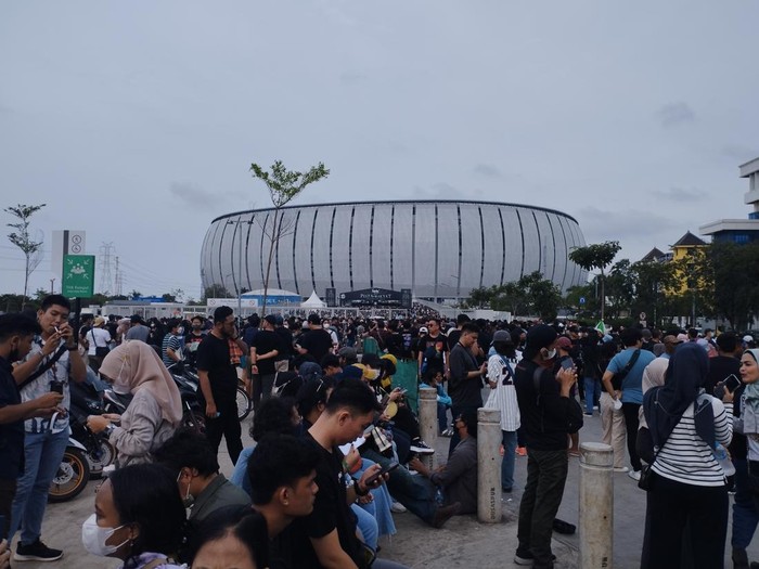 Kondisi JIS jelang konser Dewa 19 malam ini (Brigitta/detikcom)