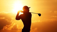 Terakhir ada siluet seorang pegolf saat kejuaraan HSBC di Abu Dhabi pada 19 Januari 2023. Siluet yang di hasilkan menampilkan seorang pegolf usai memukul.