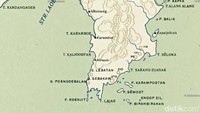 Selain itu, Sketch map of the Residency Southern and Eastern Division of Borneo tahun 1913 juga menuliskan tanjung Sarang Djanak. Foto: (dok. istimewa)