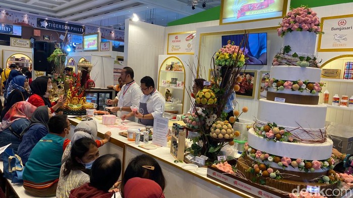 Suasana Bandung International Food & Hotel Expo (BIFHEX) 2023 ini digelar di Sudirman Grand Ball Room, Kota Bandung, Sabtu (4/2/2023).