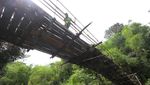 Jembatan Penghubung Antardesa di Kalsel Ini Rusak Sejak 7 Tahun Silam