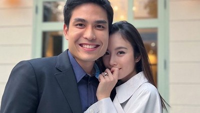 8 Foto Pertunangan Nong Poy Transgender Tercantik dengan Pria Tajir