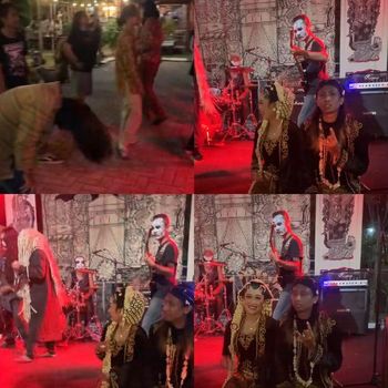 Pasangan pengantin viral di media sosial.