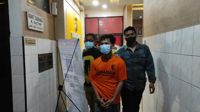 Pelaku pencurian sepeda motor di Medan ditangkap. (Foto: Istimewa)