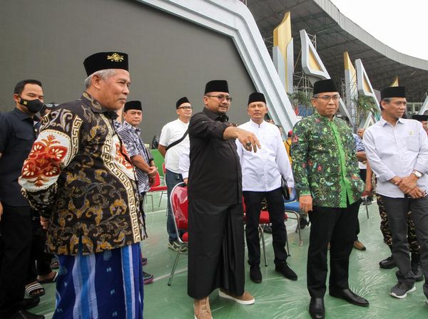 Melihat Persiapan Resepsi Satu Abad NU di Stadion Gelora Delta Sidoarjo