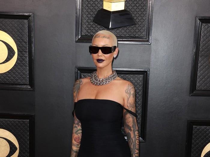 Amber Rose attends the 65th Annual Grammy Awards in Los Angeles, California, U.S., February 5, 2023. REUTERS/David Swanson