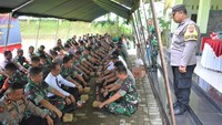 Danrem juga menyampaikan apresiasinya kepada jajaran Polresta Banyumas yang sudah bertugas mendampingi kita selama ini, saling mengisi, saling mengingatkan dan saling memberi sehingga tugas TNI AD juga dapat berjalan dengan baik.