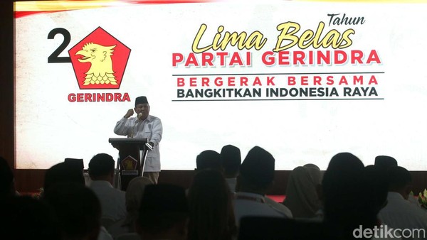 HUT ke-15 Gerindra, Teriakan Prabowo Presiden Menggema