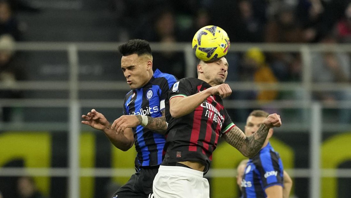 Inter Milan bungkam AC Milan. (Foto: AP/Antonio Calanni)